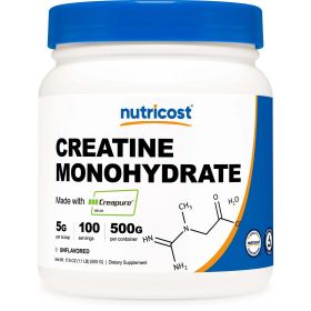 Nutricost CreapureÂ® Creatine Monohydrate Powder (Unflavored) Supplement 500 Grams