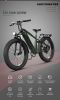 AOSTIRMOTOR new pattern 26" 1000W Electric Bike Fat Tire 52V15AH Removable Lithium Battery for Adults