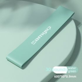 Stretch Belt Exercise Stretch Belt Strength Training Elastic Force Circle Resistance Band (Option: 30 Lbs Water Green)