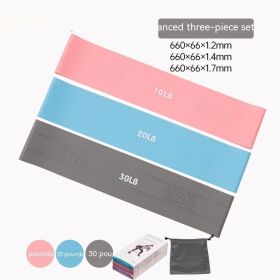 Stretch Belt Exercise Stretch Belt Strength Training Elastic Force Circle Resistance Band (Option: 10 30 Pink Gray)